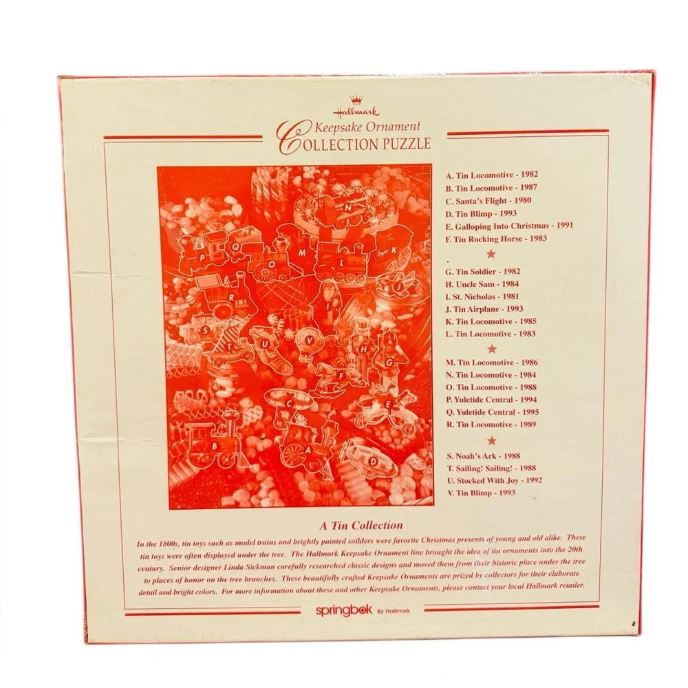 Tin Treats Hallmark Springbok 500pc Puzzle New/Sealed